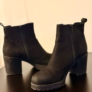 Vagabond Black Leather Ankle Boots – Size 37